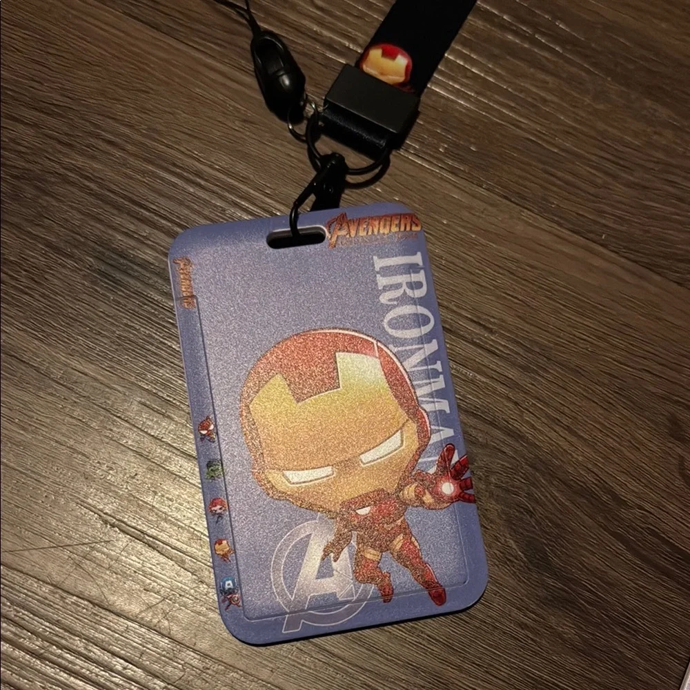 Iron Man Avengers NIP Lanyard Neck Strap Cell Phone Rope KeyChain